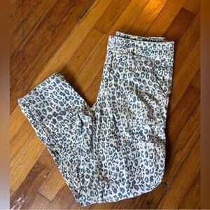 Pilcro Leopard Print Women Jeans - Gray and Cream